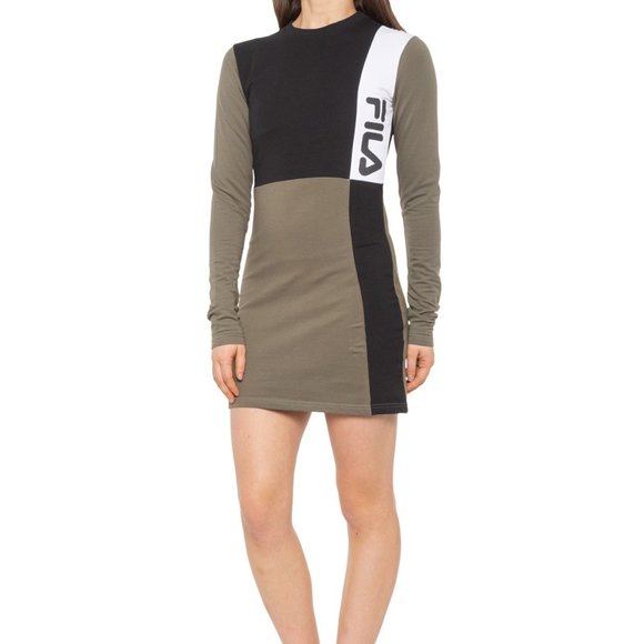 Color Block Long Sleeve Dress from Fila - Picture 1 of 7